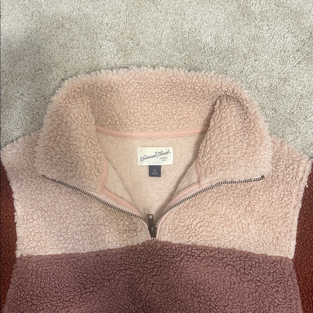 Universal Thread Color Block Quarter Zip - image 4